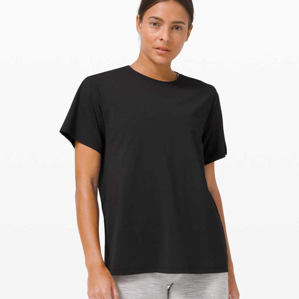 Lululemon All Yours Short Sleeve *Train - Black - Size 6